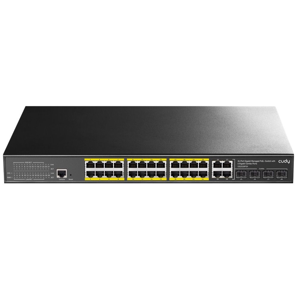 Cudy GS2028PS4-300W Gigabit PoE Switch, 300W