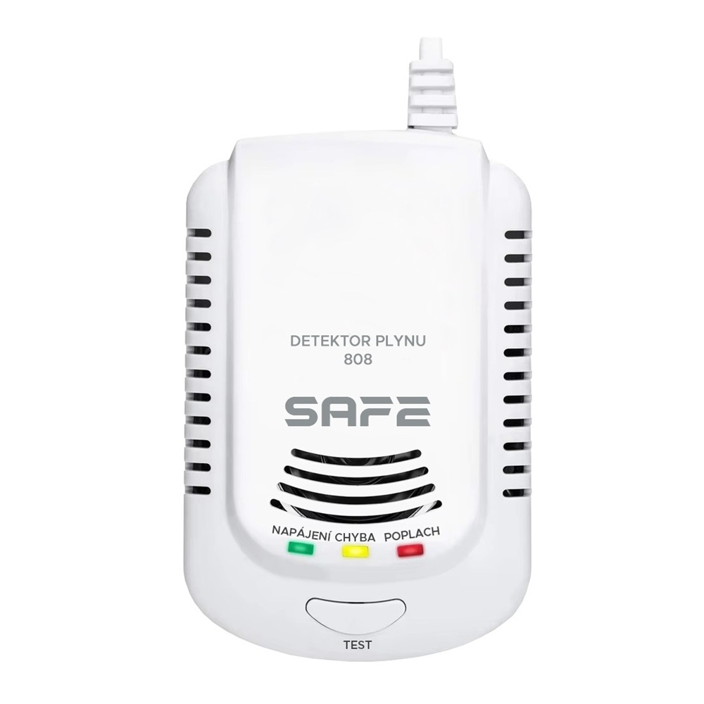 Detektor hořlavých a výbušných plynů SAFE 808 - hlásič zemního plynu
