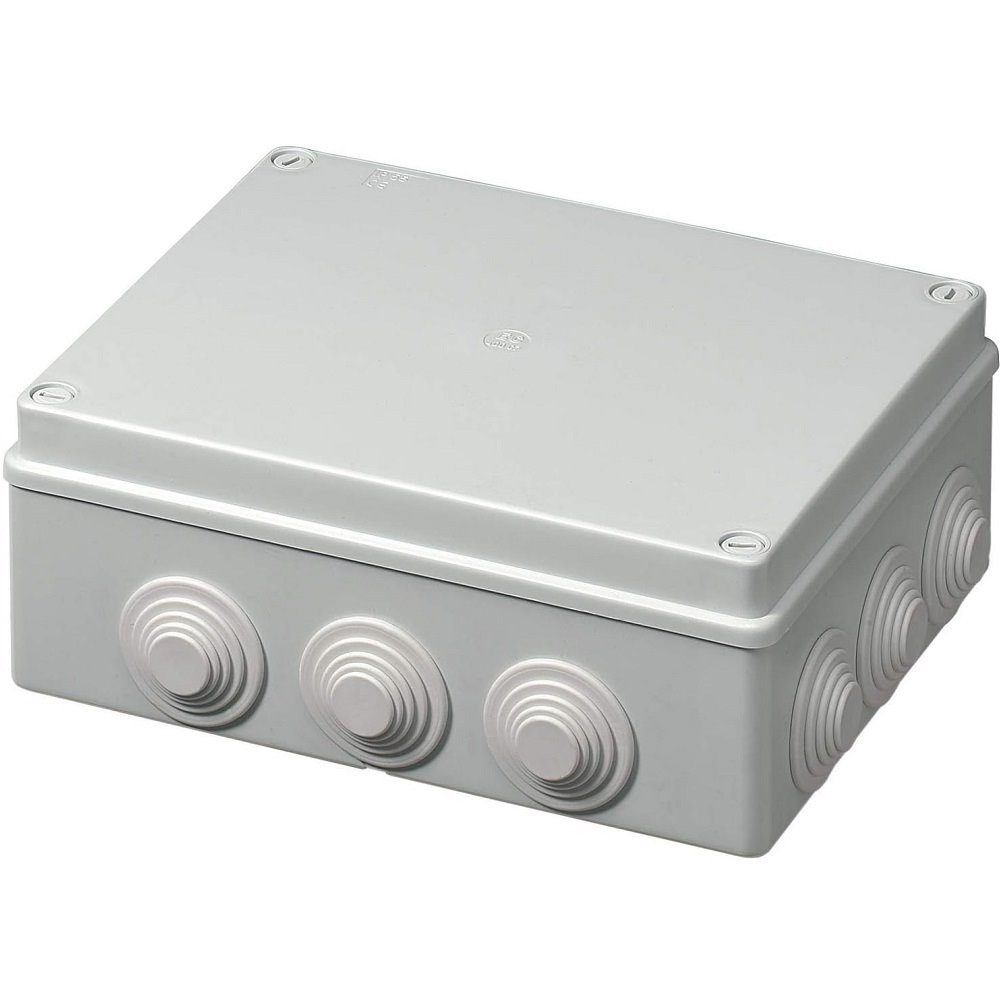 ElettroCanali EC400C7 spojovací krabice, 240x190x90mm, IP55, stupňovité průchodky