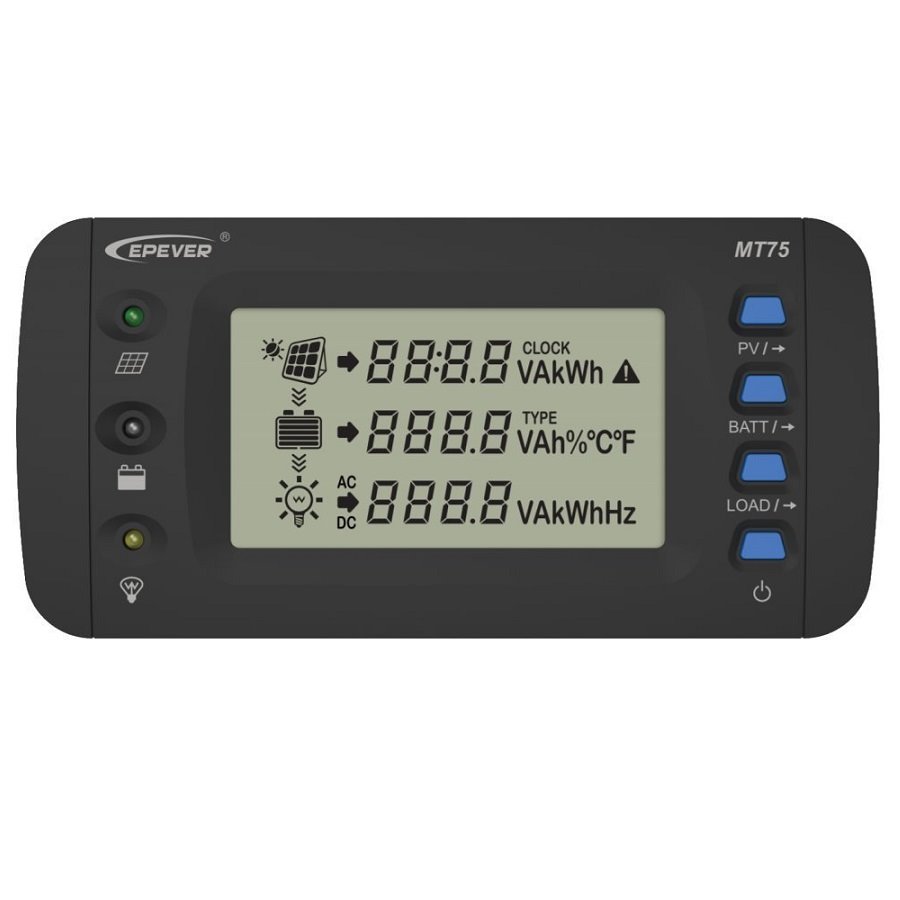 Epever MT75 externí displej pro solární regulátor XTRA a měnič napětí IPower Plus