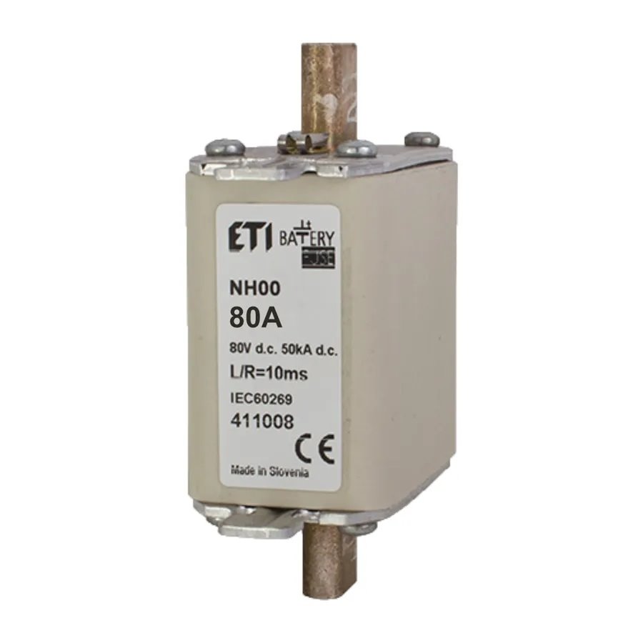 ETI nožová pojistka DC M00 gBat 80A 80V DC