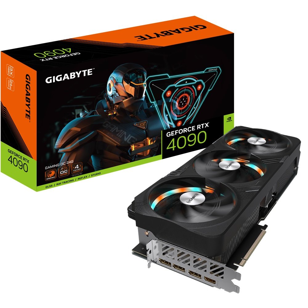 GIGABYTE GeForce RTX 4090 GAMING OC 24G Grafická karta, Záruka 6 měsíců