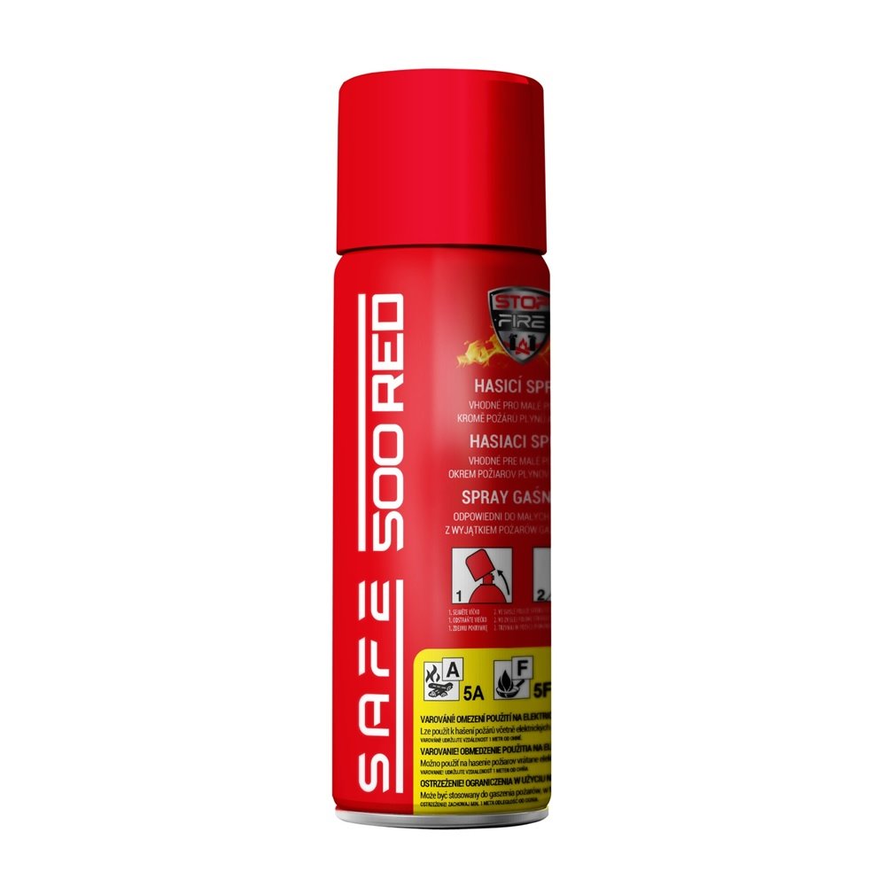 Hasicí sprej SAFE 500 RED 500ml pěnový