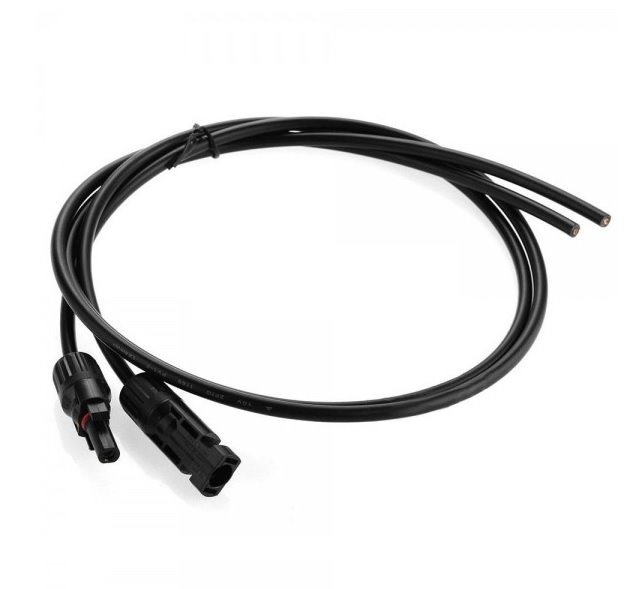 Kabely solární jednostranné, 1x MC4 konektor (1pár), délka 100cm, 10mm2