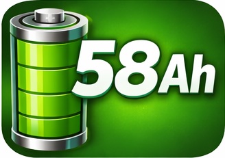 Kapacita baterie 58 [Ah]