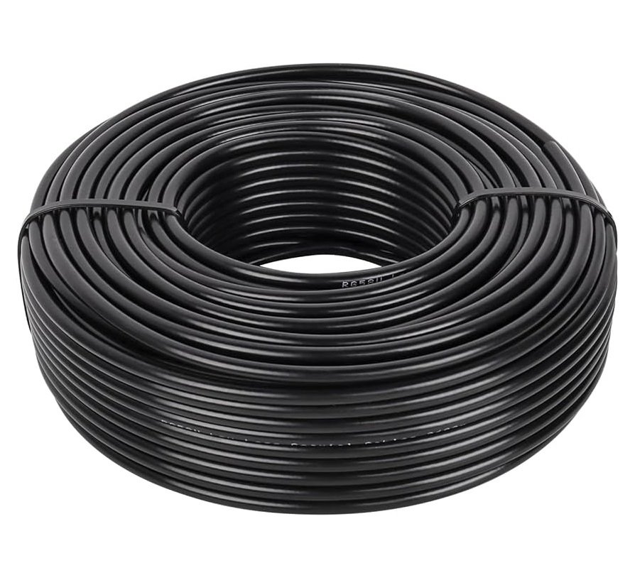 Koaxiální kabel RG58A-U CU, 50 ohm, 5mm, 100m černý - LICNA