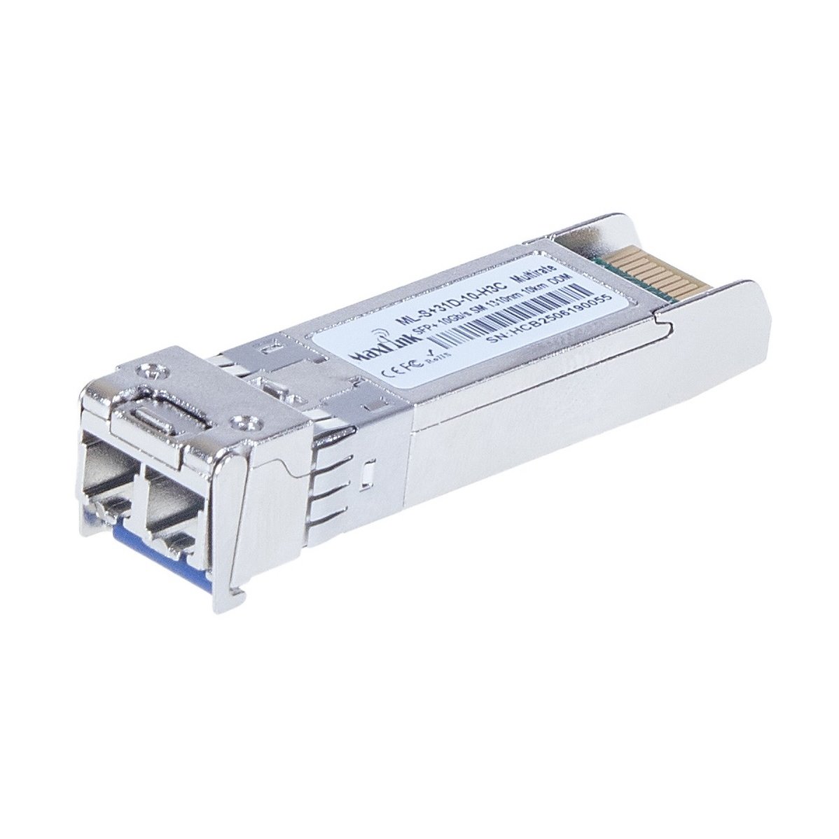 MaxLink 10G SFP+ optický HP modul, SM, 1310nm, 10km, 2x LC konektor, DDM, H3C kompatibilní