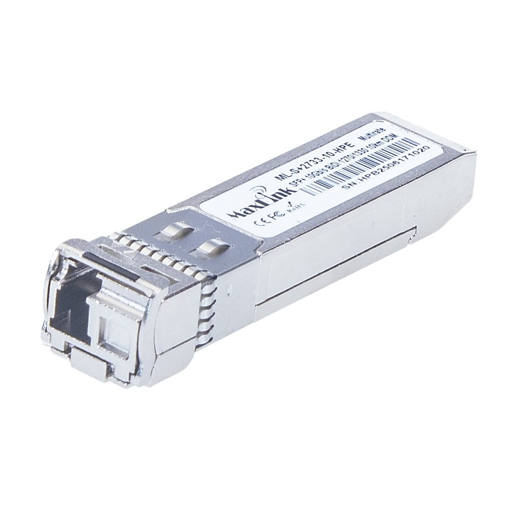 MaxLink 10G SFP+ optický HP modul, WDM(BiDi), SM, Tx 1270/Rx1330nm, 10km, 1x LC konektor, DDM, HPE kompatibilní