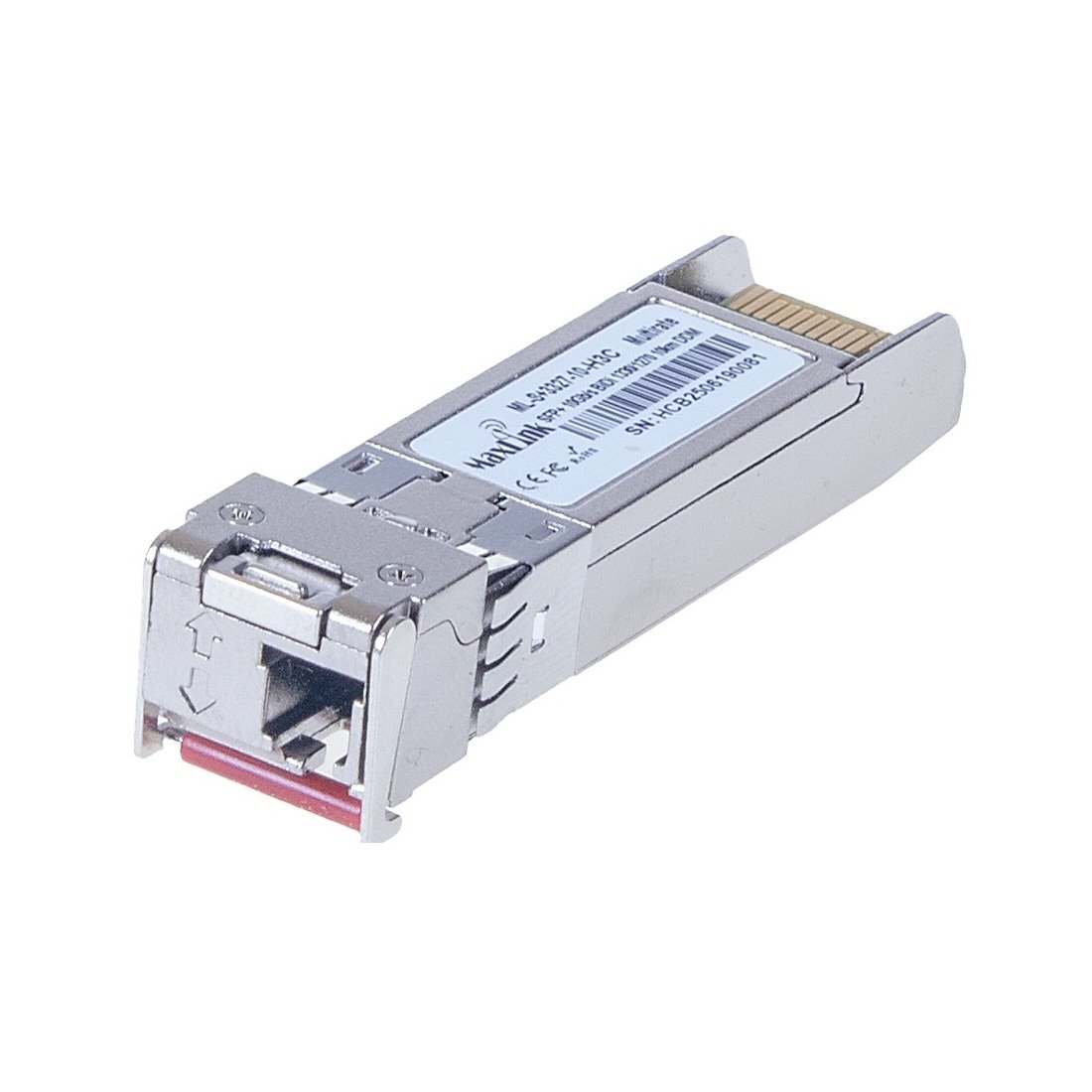 MaxLink 10G SFP+ optický HP modul, WDM(BiDi), SM, Tx 1330/Rx1270nm, 10km, 1x LC konektor, DDM, H3C kompatibilní