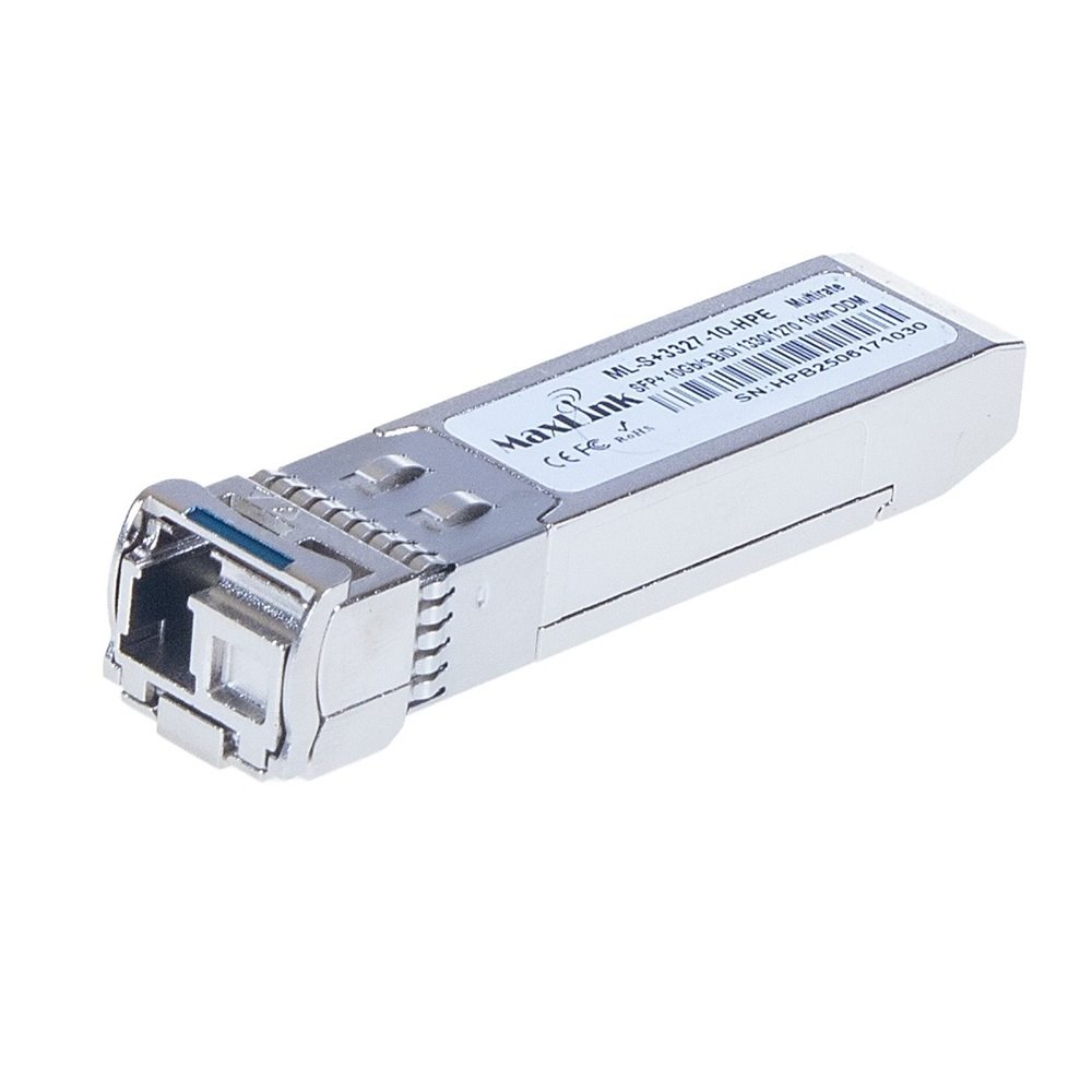 MaxLink 10G SFP+ optický HP modul, WDM(BiDi), SM, Tx 1330/Rx1270nm, 10km, 1x LC konektor, DDM, HPE kompatibilní