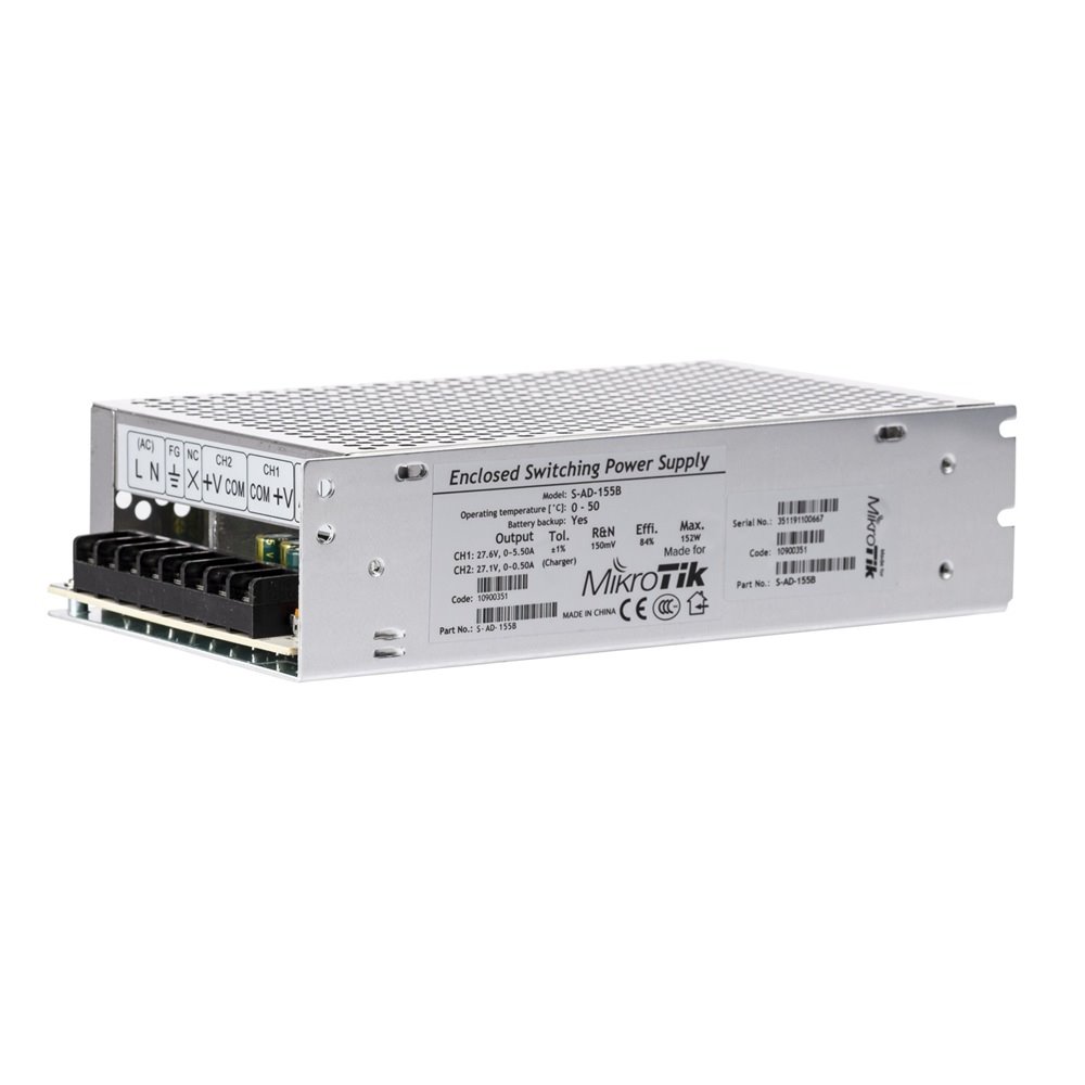 MikroTik S-AD-155B průmyslový zdroj - 27,6V 5A, 151,55W