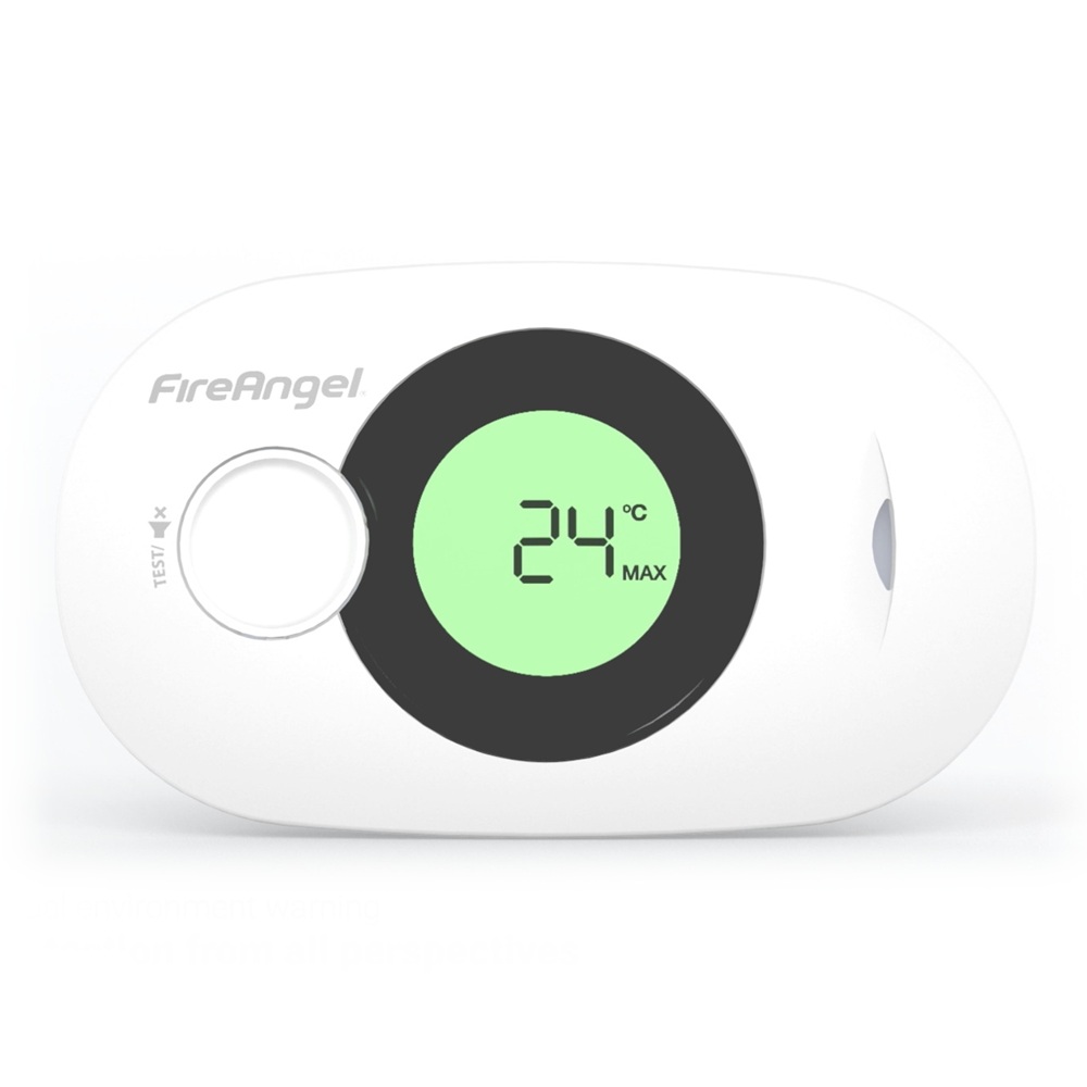 Multifunkční digitální detektor CO FireAngel FA3322 s LCD displejem