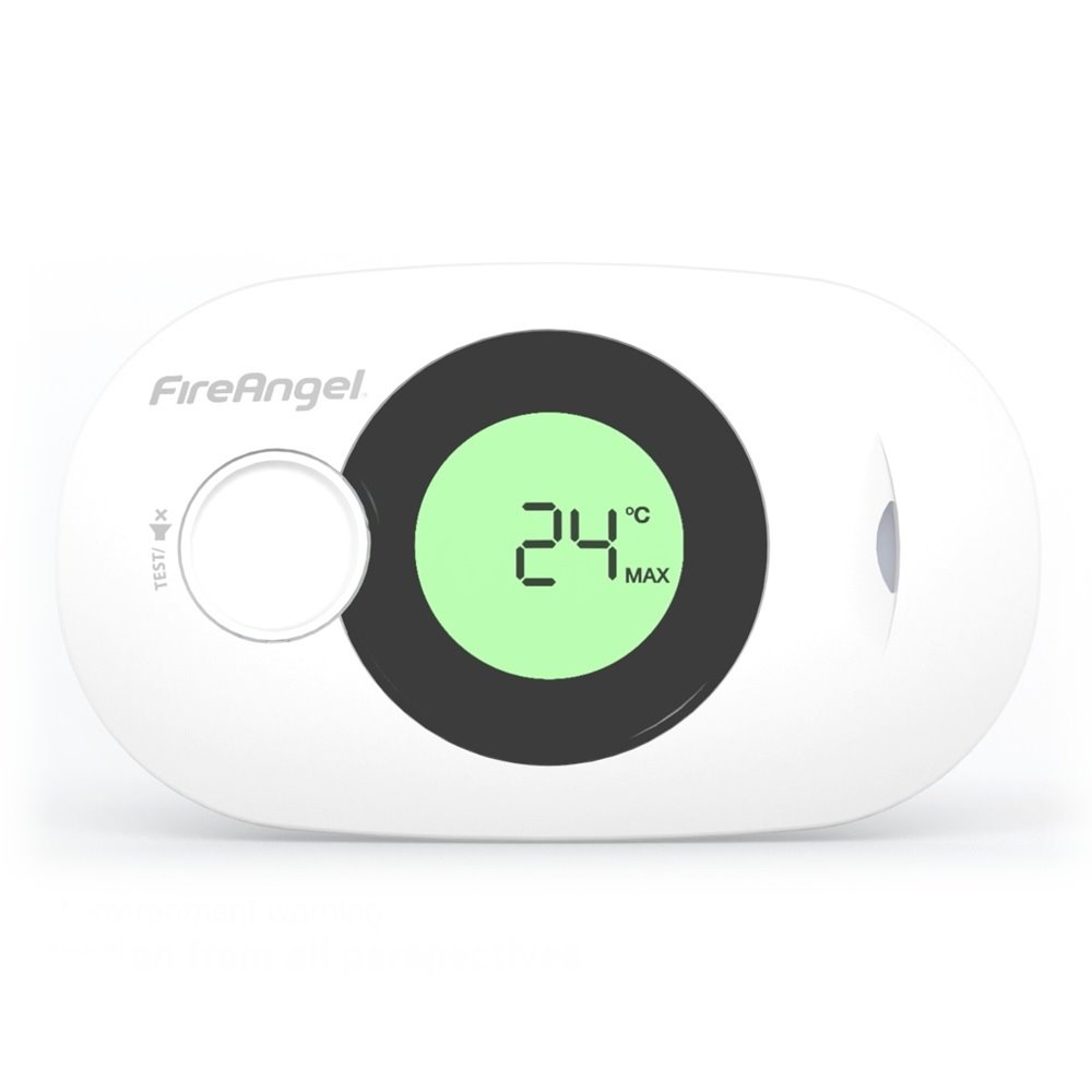 Multifunkční digitální detektor CO FireAngel FA3322 s LCD displejem