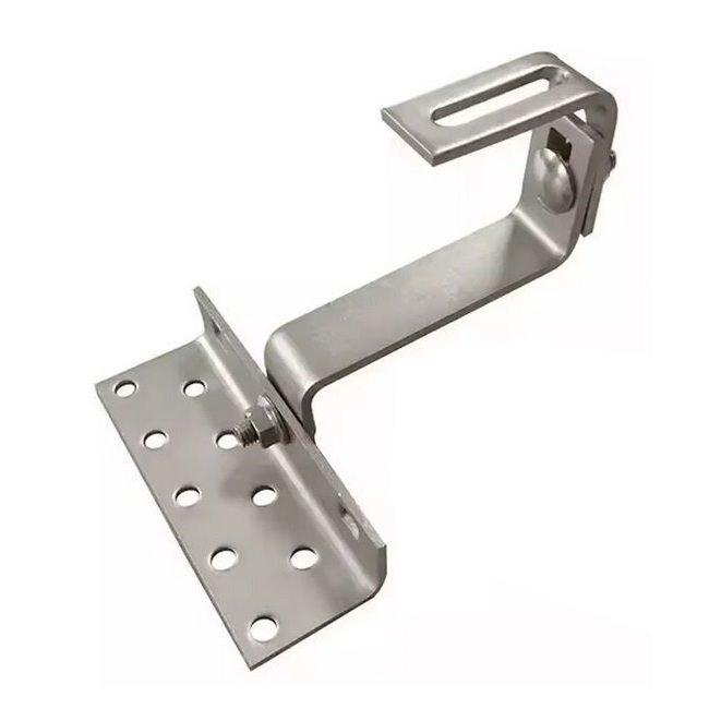 Nastavitelný střešní hák 160mm pro solární panely, nerez, BEZ VRUTŮ