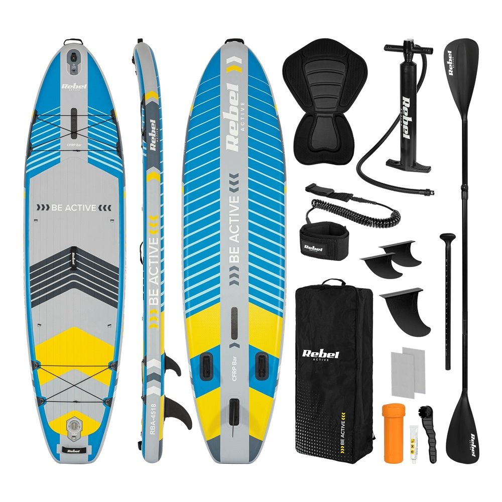 Paddleboard SUP REBEL ACTIVE PRO RBA-4518-BL - Modrý