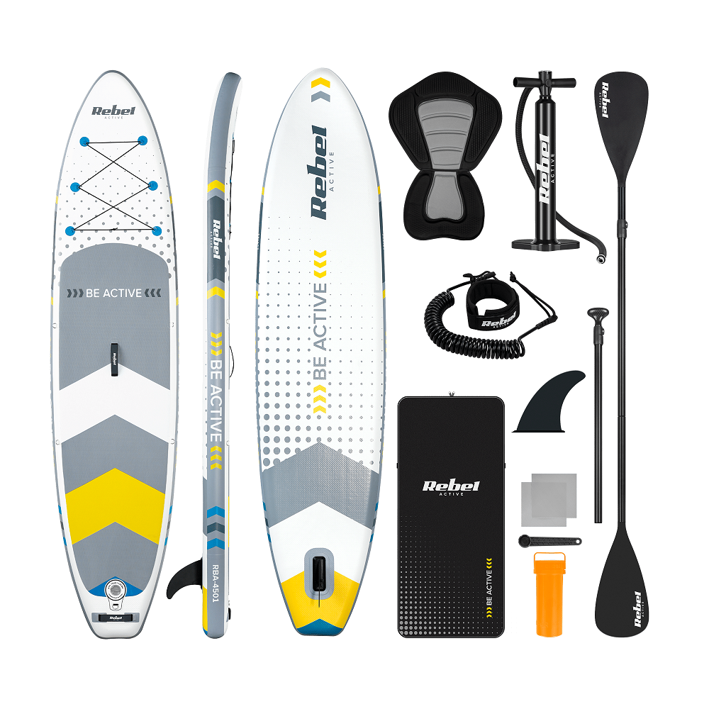 Paddleboard SUP REBEL ACTIVE RBA-4501-WH - Bílý 11'6" 350x81x15cm
