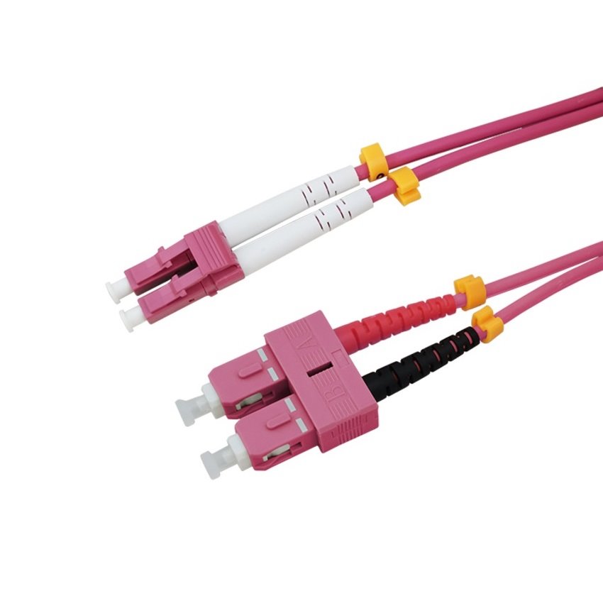 Patch kabel optický duplex LC-SC 50/125 10m OM4 MM