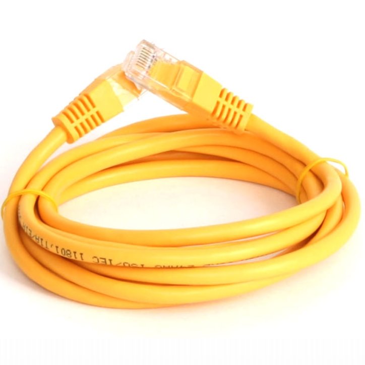 Patch kabel UTP CAT5E, 7m - žlutý