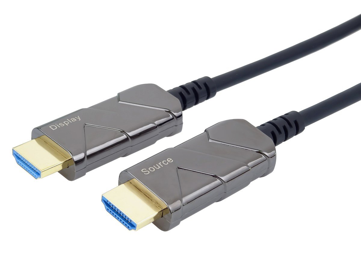 PremiumCord 7m Ultra High Speed HDMI 2.1 optický fiber kabel 8K@60Hz,zlacené