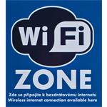 Samolepka Wi-Fi zone k nalepení zvenčí (vnější)