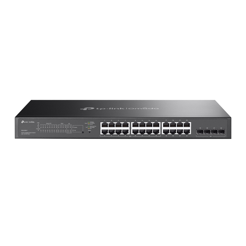 SG2428LP - Omada 24portový gigabitový smart switch s 16 porty PoE+