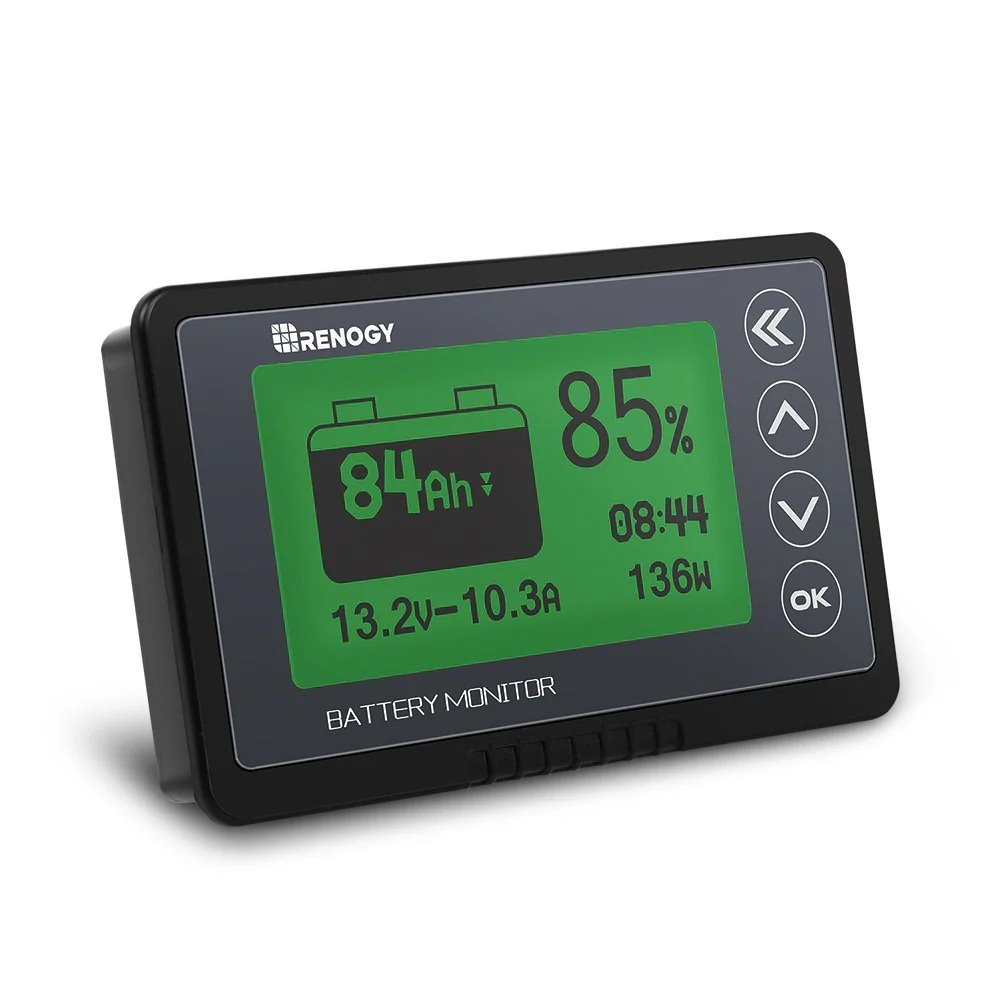 Sledovač stavu baterie RENOGY Smart Shunt 500A LCD monitor