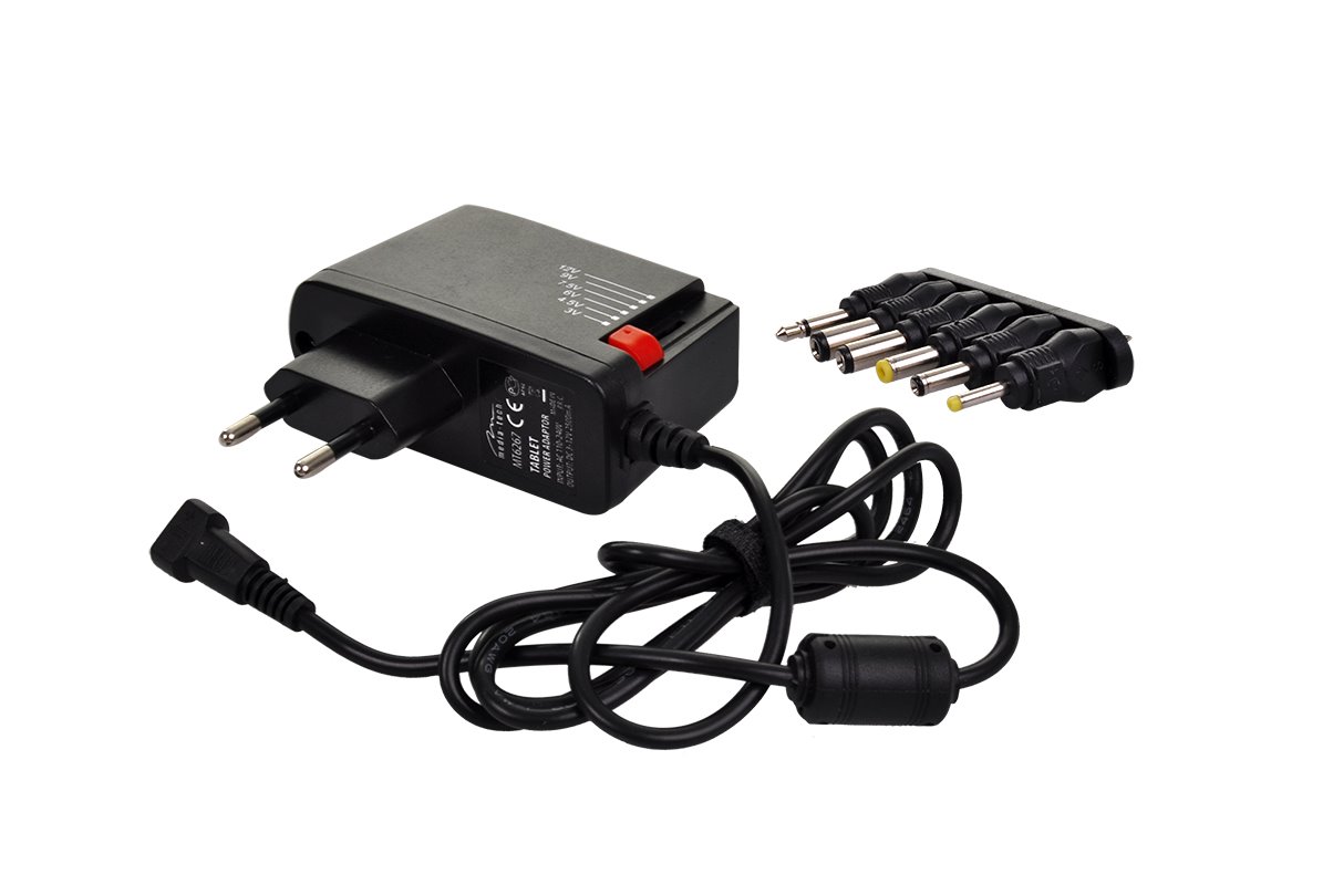 Solight DA25 - ROZBALENÉ univerzální síťový adaptér 1000mA, stabilizovaný, výměnné konektory