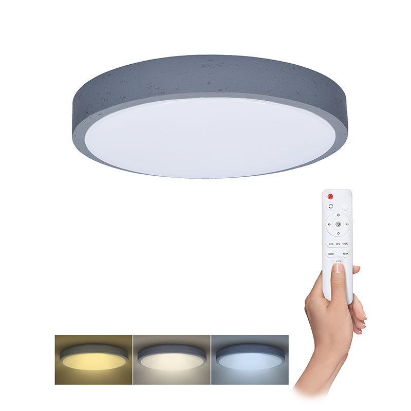 Solight LED osvětlení s dálkovým ovladačem Grey , 48W, 3360lm, 38cm, změna chromatičnosti, stmívatelné