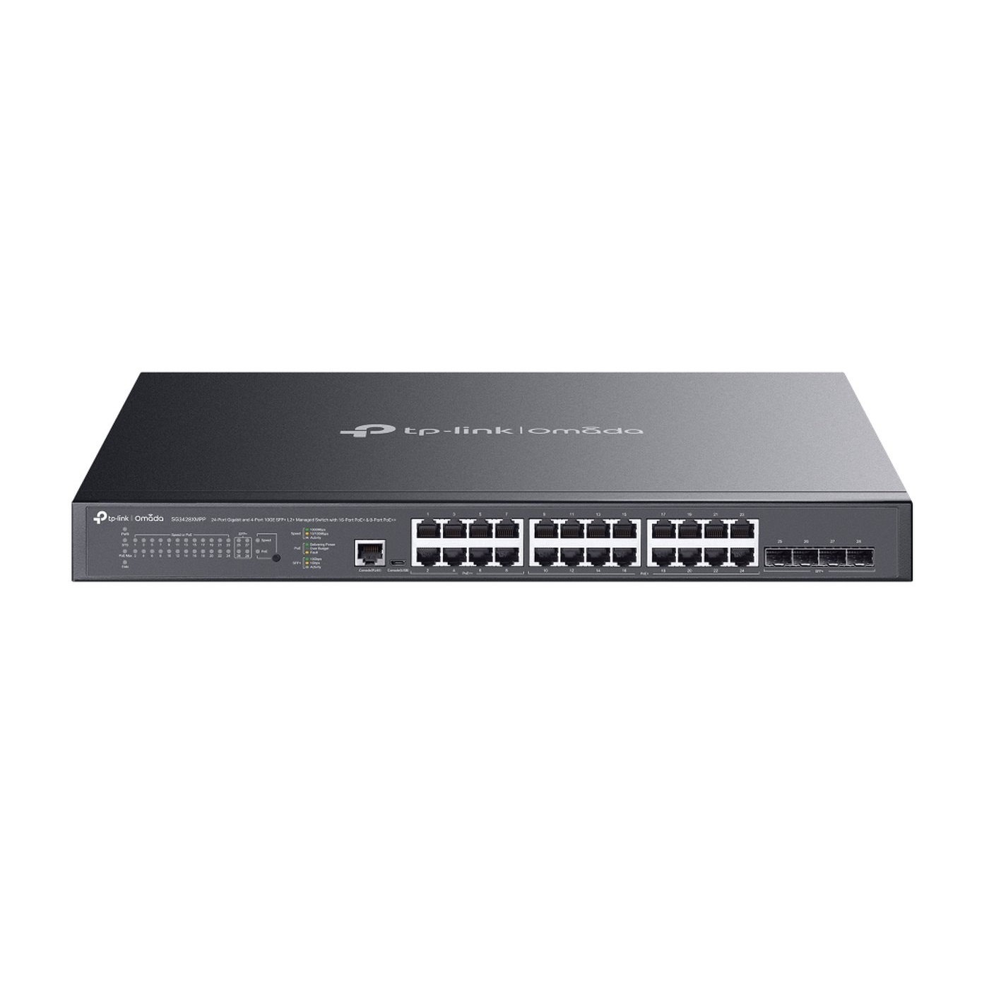 TP-Link SG3428XMPP, Omada managed switch L2+, PoE++, 500W