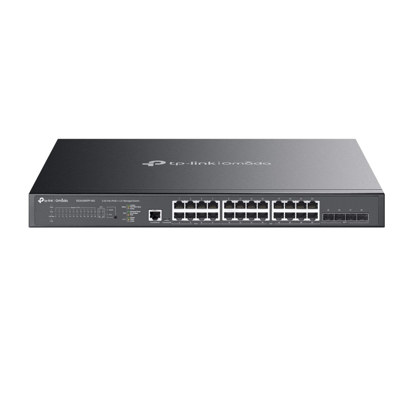 TP-Link SG3428XPP-M2, Omada L2+ managed switch, 24 portů 2.5GBASE-T, PoE+ a PoE++