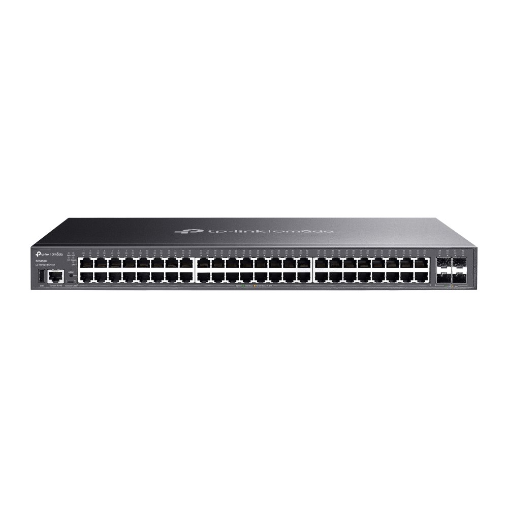 TP-Link SG5452X - Omada, 48portový, stohovatelný switch, lite L3 s 4× 10G SFP+ sloty