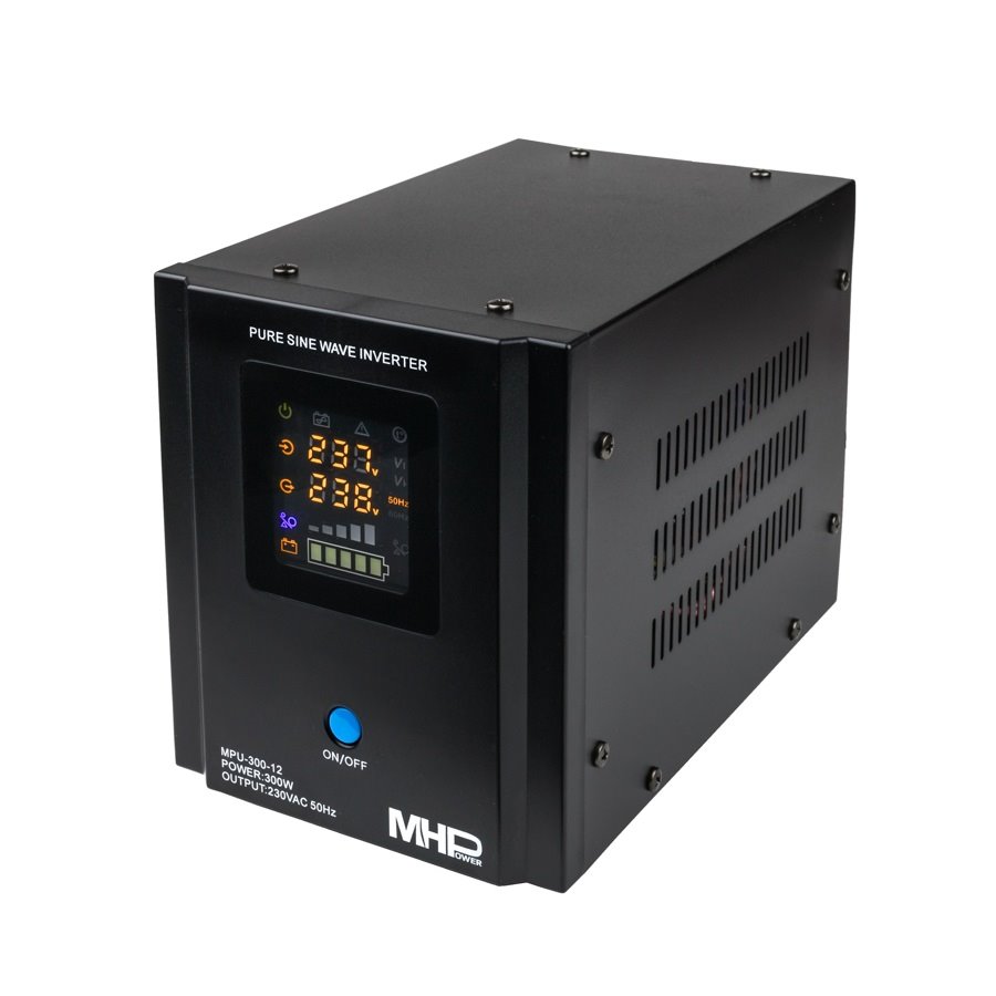 Záložní zdroj MHPower MPU-300-12 - POUŽITÉ, UPS, 300W, čistý sinus, 12V